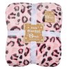 19C258: Kids Plush Blanket- Leopard Print (130x160cm)